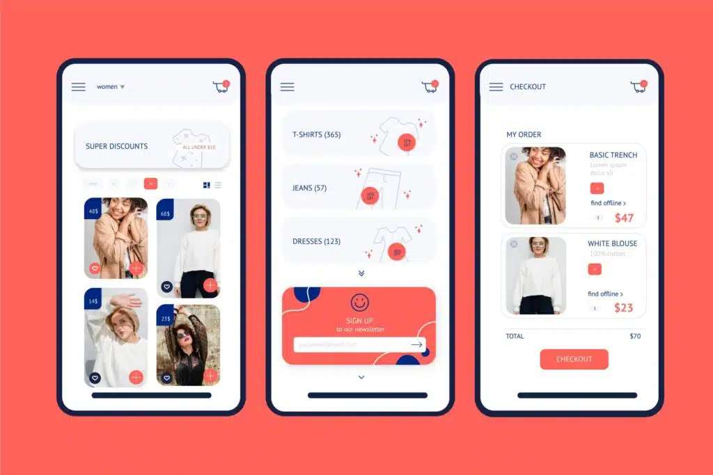 تكلفة انشاء تطبيق متجر الكتروني